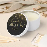 Old Hollywood Glam Sweet 16 ID1108 Mini Candle Favors