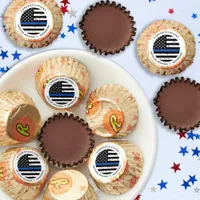 Police Retirement Personalized Thin Blue Line Reese's Peanut Butter Cups
