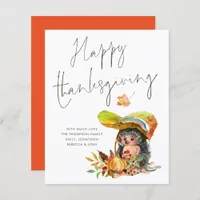 Budget Hedgehog Script Happy Thanksgiving