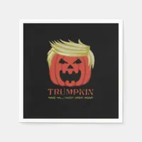 Sweatshirt, Trumpkin, Halloween Merch  Napkins