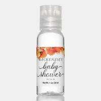 Elegant Golden Poppy Baby Shower Hand Sanitizer