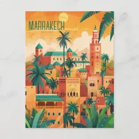 Travel to Marrakech Postcard