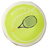 Tennis themed Birthday Party Sugar Cookie