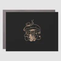 Cottagecore Aesthetic Mushroom Snail Goblincore My Car Magnet