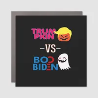 Funny Trumpkin Vs Boo Biden Halloween Design Class Car Magnet