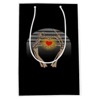 Skeleton Hands Making A Heart Classic Medium Gift Bag