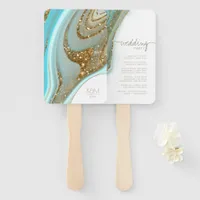 Abstract Glitter Strata Wedding Party ID903 Hand Fan