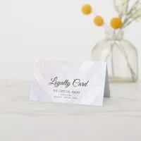 Light Purple Crystals Salon Spa  Loyalty Card