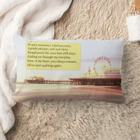 Santa Monica Pier Sunrise Miss My Mom Poem Lumbar Pillow