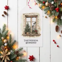 Togetherness Reimagined Rustic Window Christmas Gift Tags