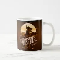 Retro Graphics Doberman Gold ID754 Coffee Mug