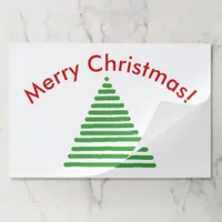 Placemat Pad - Merry Christmas Tree