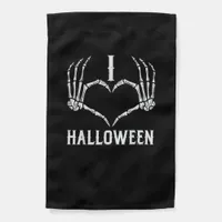 Halloween Skeleton Hands Heart Cute Women Girls Ki Garden Flag