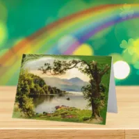 Vintage St. Paddy's By the Lake Holiday Card