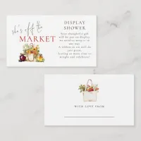 She’s Off The Market Wildflowers Display Shower Enclosure Card