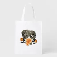 Funny Halloween Till Death Do Us Part Design Grocery Bag