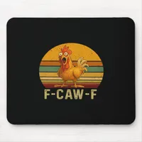 F-Caw-F Chicken Essential Vintage Graphic Mouse Pad