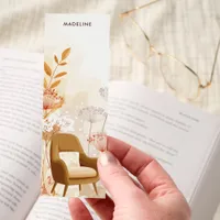  Cozy Boho Armchair Floral Interior Personalized Bookmarks