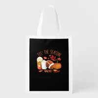 Tis The Season Football Pumpkin Thanksgiving Athle Grocery Bag