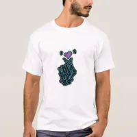 Skeleton Hands Forming A Heart Gentle Expression T-Shirt