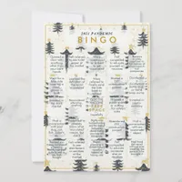 2021 Pandemic BINGO Funny Modern Christmas Card