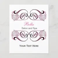 pink , black and white Chic Business Flyers