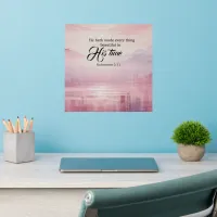 "He Made Everything Beautiful" Watercolor Sunset Wall Decal