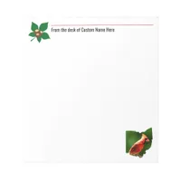 Ohio Cardinal and Buckeye Leaf Notepad