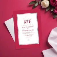 Viva Magenta Wedding Invitation