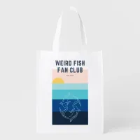 Weird Fish Fan Club Reusable Grocery Bag