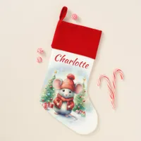 Cute Christmas Mouse Party Christmas Stocking