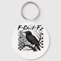 F-Caw-F Halloween Bird Keychain