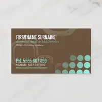 Grunge Electro Dubstep DJ Business Card