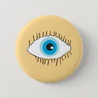 Eye badge looking at you eyes sight button