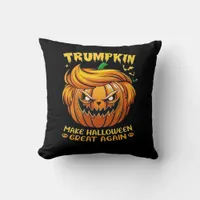 Trumpkin Halloween - Make Halloween Great Again Cl Throw Pillow