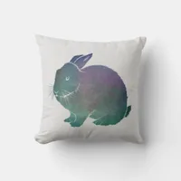 Pretty Rabbit Throw Pillow