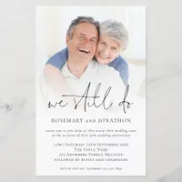 Budget We Still Do Photo Vow Renewal Invitation