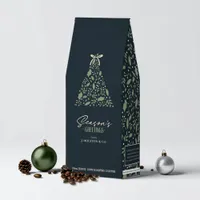 Holly Berry Christmas Tree Corporate Logo ID1123 Roasted Coffee