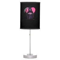 Heart Hands Reaper Classic Meme Table Lamp