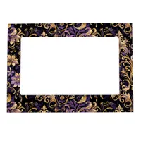 Colorful,Extravagant,Purple and Gold  Magnetic Frame