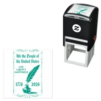 We the People 1776–2026 Quill Anniversary Art Self-inking Stamp