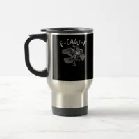 F-Caw-F Crow Retro Classic Travel Mug