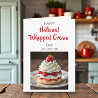 Happy Whipped Cream Day | January 5th Card