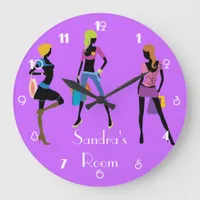 Girl's Room Large Clock