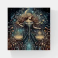Libra Scales Zodiac Astrology Celestial Birthday Paperweight