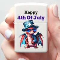 Dragon Celebrating 4th of July Zippo Lighter