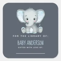  Elephant Baby Shower Bookplate 