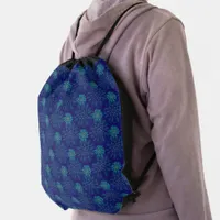 Floral Pattern Drawstring Bag