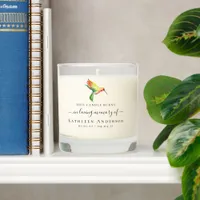 In Loving Memory Hummingbird Memorial Candle