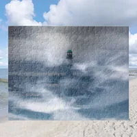 Lighthouse in the storm - Baltic Sea   Jigsaw Puzzle